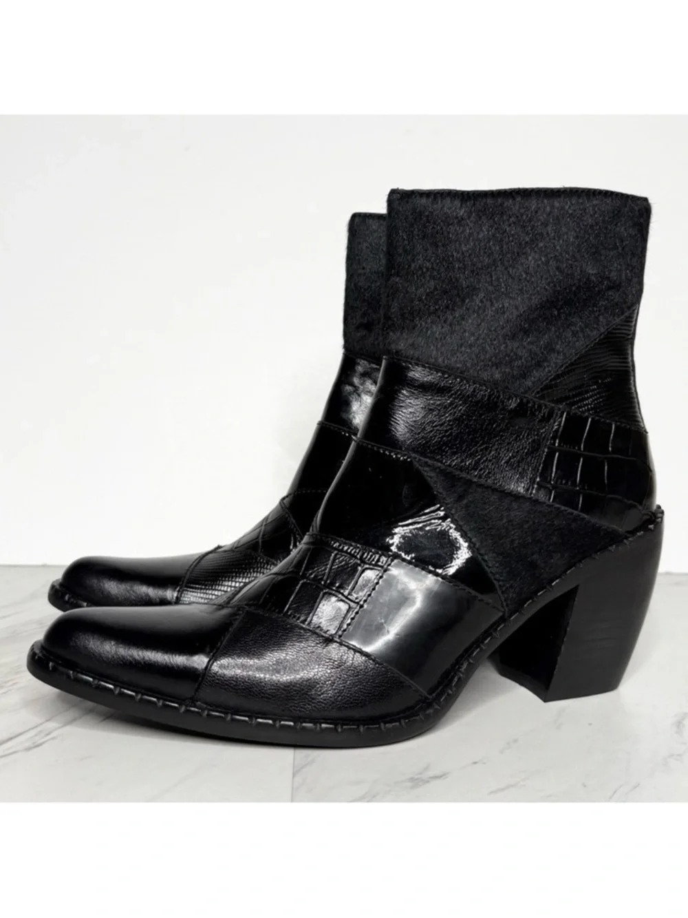 Jeffrey Campbell Caballeros Black Western Boot 6